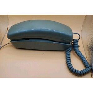 Trimline wall telephone Western Electric touch tone green